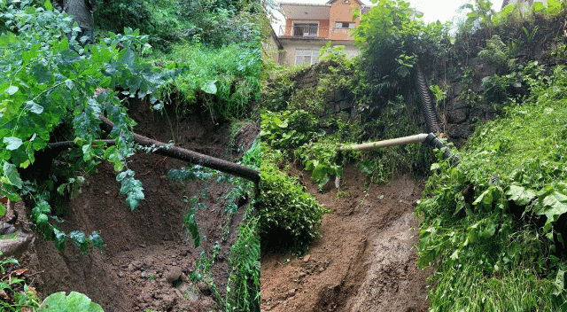 Rize’de şiddetli yağış etkisi! Heyelan oluştu Rize’de şiddetli yağış etkisi! Heyelan oluştu