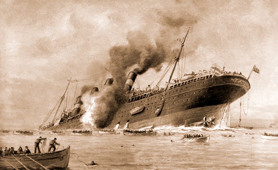 1915'te Almanlar tarafından batırılan İngiliz transatlantiği: Lusitania
Felaket bağıra bağıra gelmiş