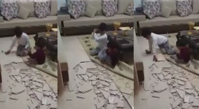 Evin altını üstüne getirdiler