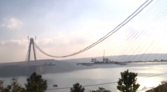 Yavuz Sultan Selim Köprüsü’nde halatların uzunluğu şaşırttı