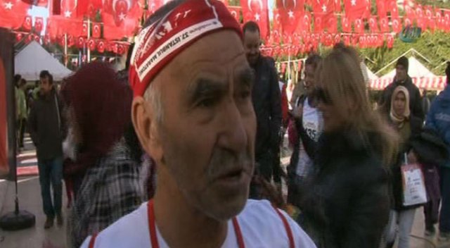 82 yaşında maratona katıldı
