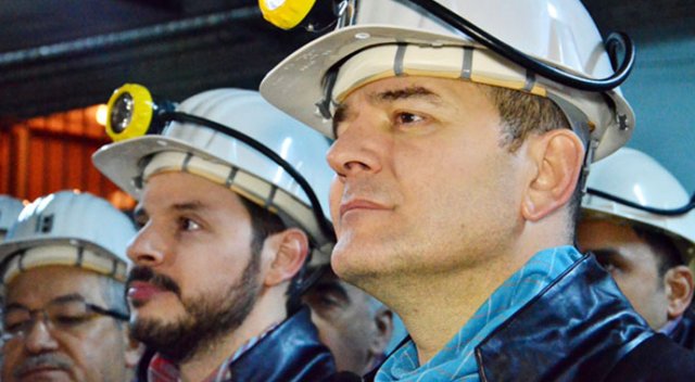 Bakanlar yeni yıla maden ocağında girdi