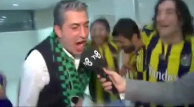 Fenerbahçe soyunma odasına Beşiktaş tezahüratı