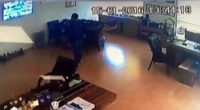 Hırsızlığını canlı canlı izledi