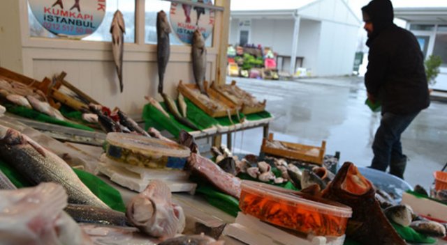 Kar yağdı, balık fiyatları yükseldi