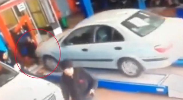 Tamirhanede feci kaza: Ustayı ezdi !