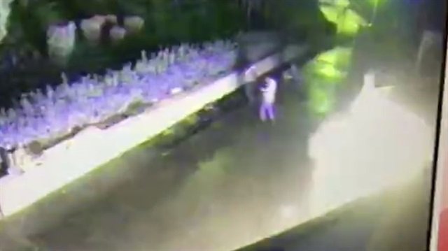 İşte Yeni Şafak binasına saldırı anının görüntüleri