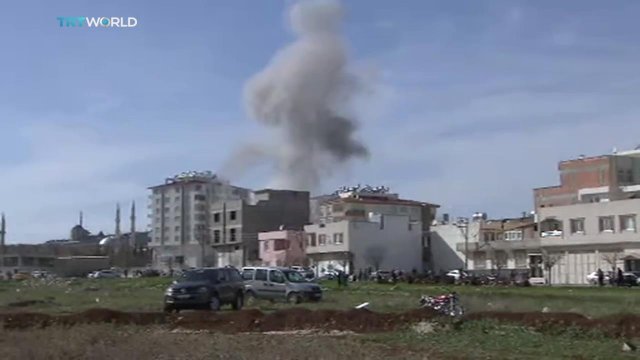 TRT canlı yayınında Kilis'e roket düştü