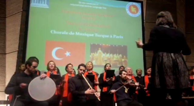 UNESCO merkezinde Türkçe şarkılar seslendirildi