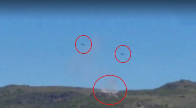 3 askeri şehit eden PKK'lıları Kobra helikopterler vurdu