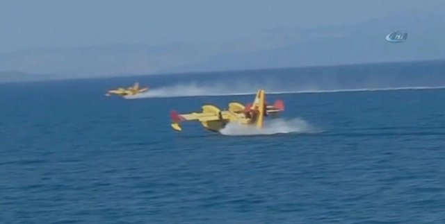 Ateş savaşçıları görev yerlerine uçtu