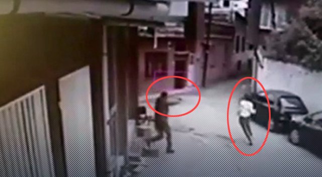 Ayrılmak isteyen sevgilisini vurup intihar etme anı kamerada