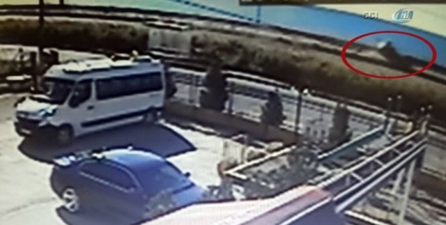 Bariyerlere böyle çarptı