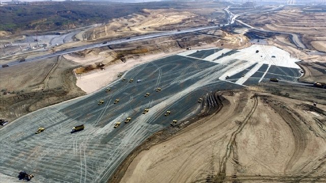 Üçüncü Havalimanı'ndaki çalışmalar havadan böyle görüntülendi