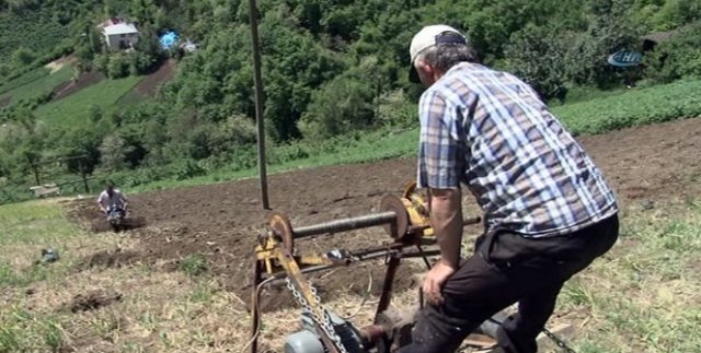 Yüzde 70 eğimli arazide tarım