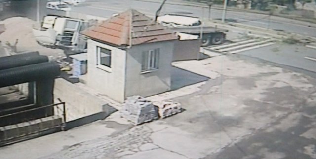 TIR dehşeti kamerada