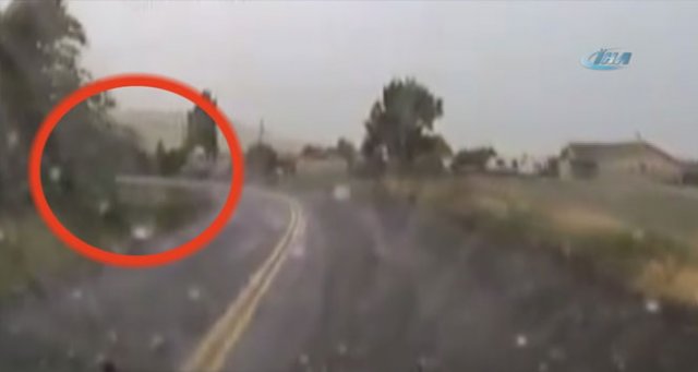 Polisten kaçarken kaza yaptı