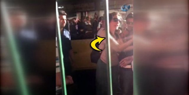 Kadınların metrobüs kavgası kamerada