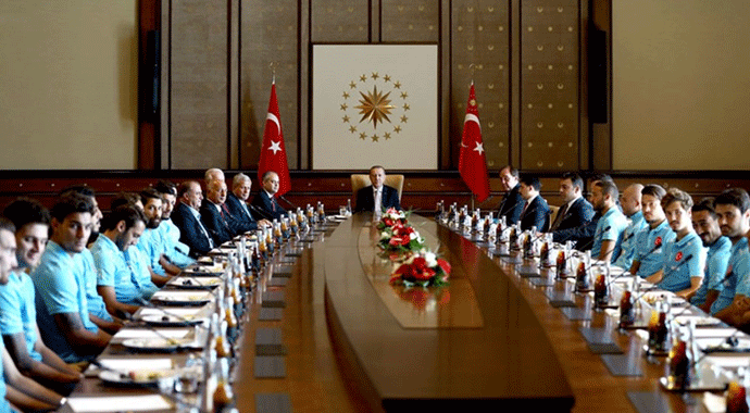 A Milliler Cumhurbaşkanı Erdoğan’la görüştü