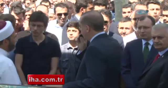 Cumhurbaşkanı Erdoğan, İçyer'in cenaze namazına katıldı