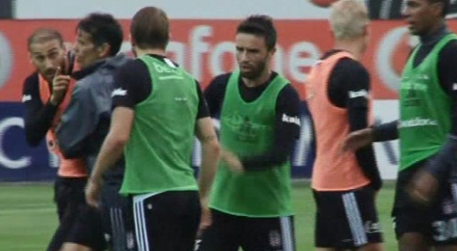 Beşiktaş antrenmanında gerginlik