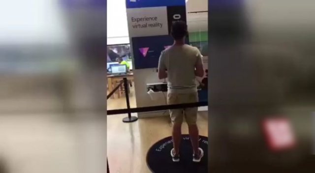 Sanal gerçeklik gözlüğü deneyen gencin hazin sonu
