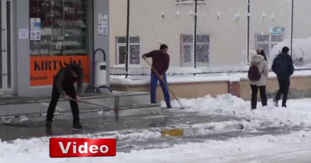 Ardahan'da kar yağışı sonrası kartpostallık görüntüler