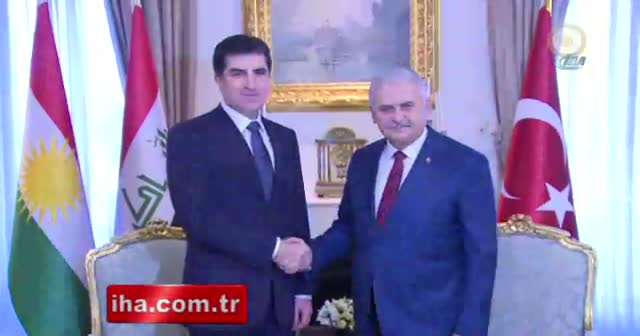 Başbakan Yıldırım Neçirvan Barzani ile bir araya geldi