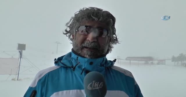 Erciyes’te kar sevinci