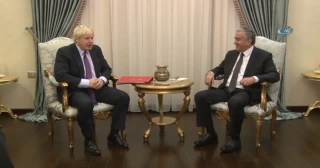KKTC Cumhurbaşkanı Akıncı, İngiltere Dışişleri Bakanı Johnson’ı kabul etti