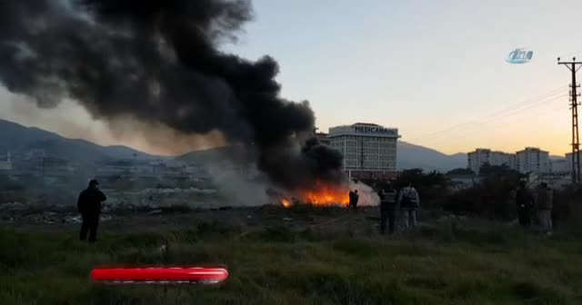 Lastik yangını maçı olumsuz etkiledi