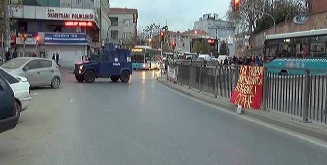 Okmeydanı'nda şüpheli paket! Cadde çift taraflı trafiğe kapatıldı