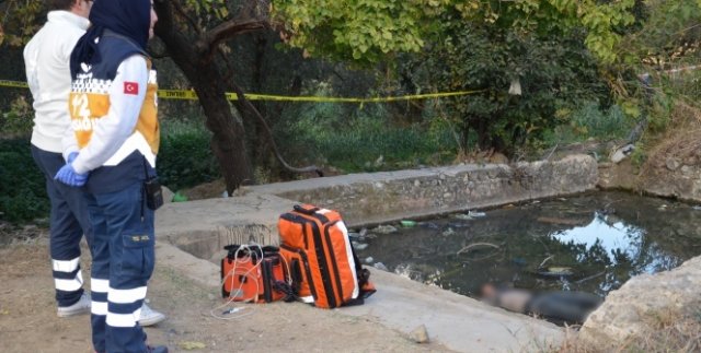 Sulama havuzunda ölü bulundu