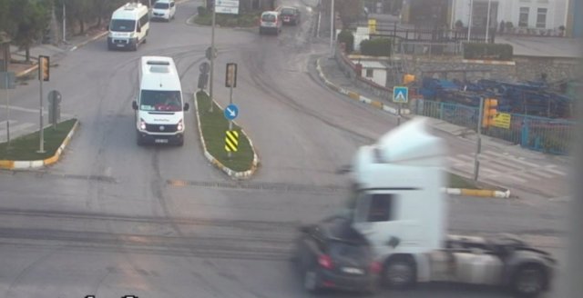 TIR aracı böyle biçti