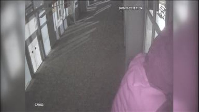 Caminin güvenlik kamerasını çalarken görüntülendi