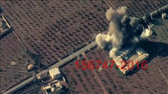 El-Bab'da DEAŞ hedeflerinin vurulma anı