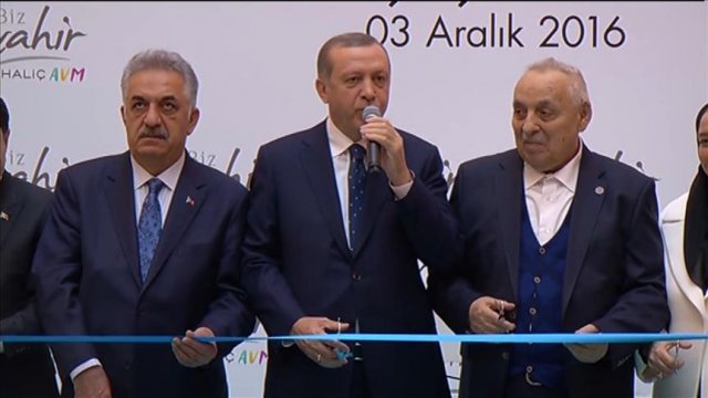 Erdoğan, Biz Cevahir Haliç Avm açılış törenine katıldı