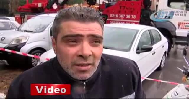 Fırtına dev iskeleyi uçurdu