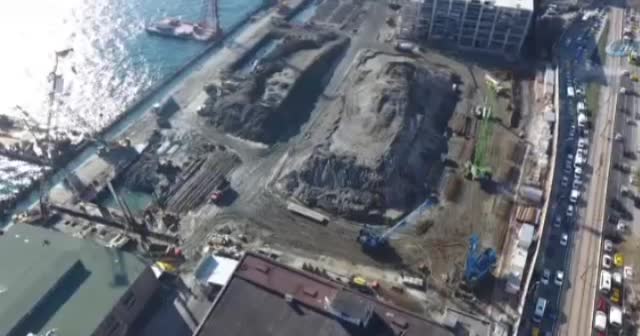 Galataport havadan görüntülendi