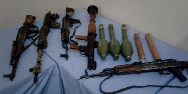 Hakkari'de PKK'ya ait çok sayıda silah ve mühimmat ele geçirildi