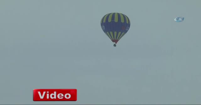 Karlar altında Kapadokya’da balon turu
