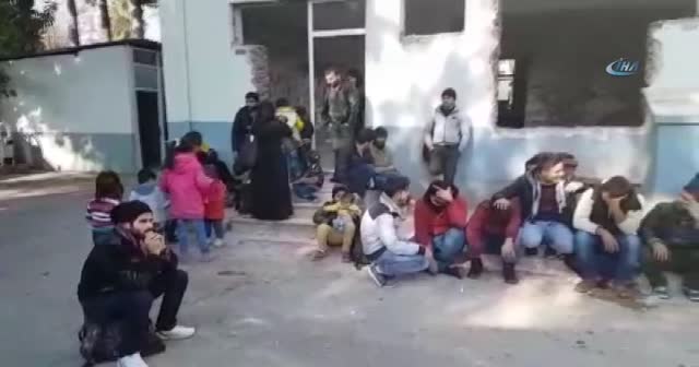 Manavgat'ta 88 Suriyeli göçmen yakalandı