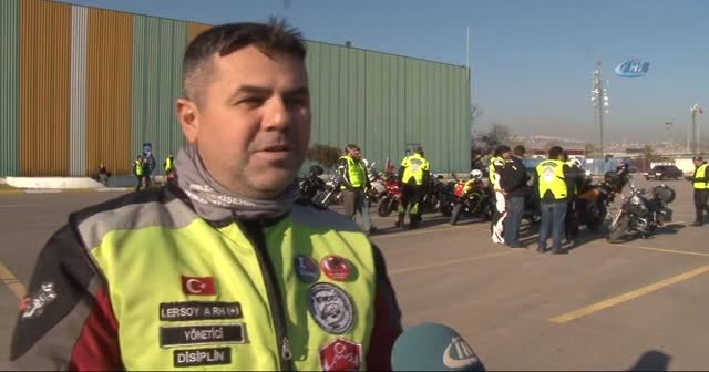 Onlarca motorcu şehitlere saygı için toplandı