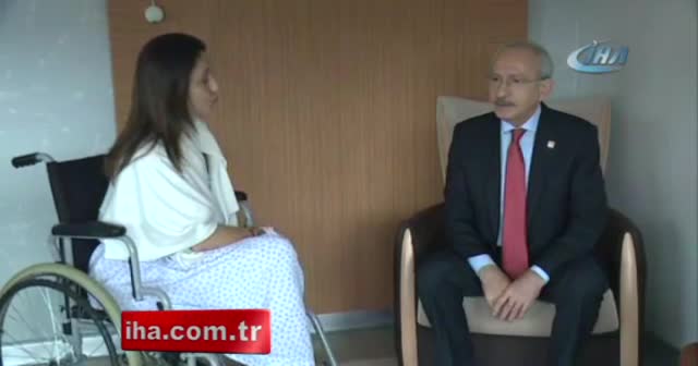 CHP Lideri Kılıçdaroğlu Şafak Pavey'i hastanede ziyaret etti