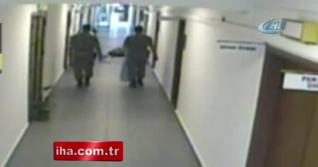 Darbeci binbaşının öldürülme anı güvenlik kamerasında
