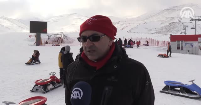 Erciyes'te yarıyıl tatili hareketliliği başladı