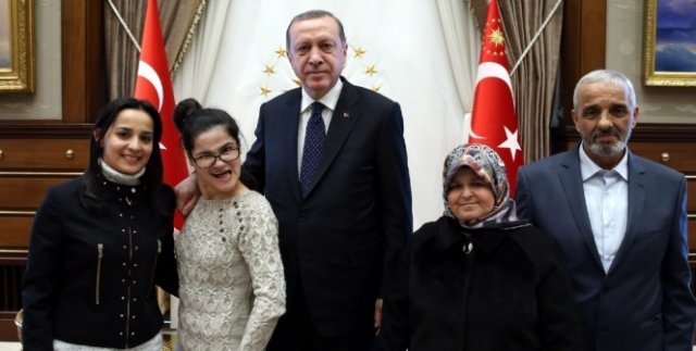Erdoğan hayranı engelli Gülşah’ın hayali gerçek oldu