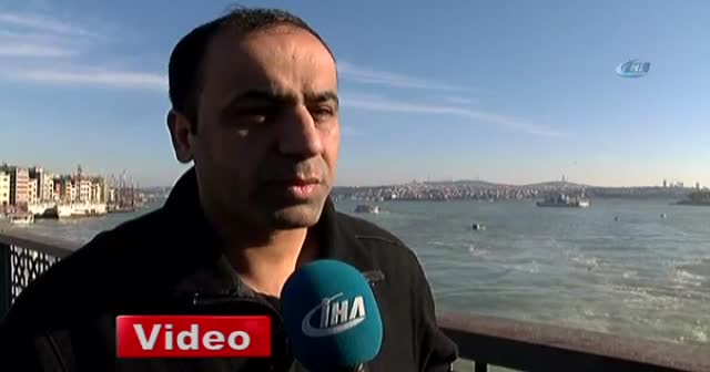 Galata'da can pazarı kamerada