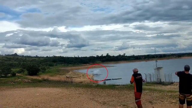 Helikopter denize böyle çakıldı