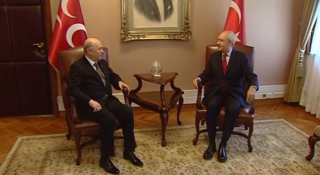 Kılıçdaroğlu-Bahçeli görüşmesi başladı